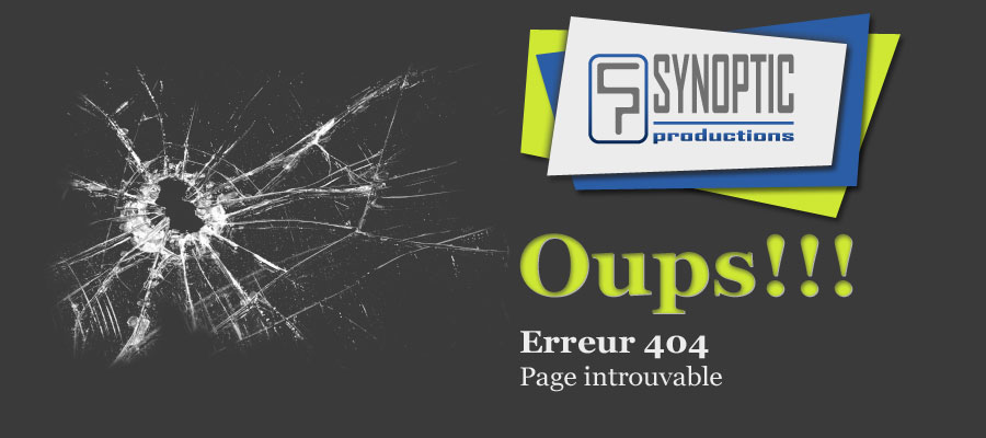 Erreur 404 - Page introuvable